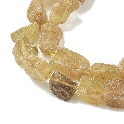 Raw Rough Natural Yellow Apatite Beads Strands&nbsp;G-M453-D07