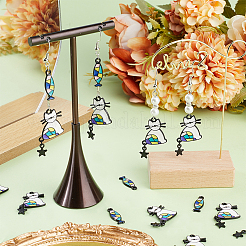 32Pcs 2 Styles Alloy Enamel Pendants&nbsp;ENAM-SC0003-96