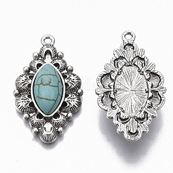 Tibetan Style Alloy Pendants&nbsp;X-PALLOY-R113-010-RS