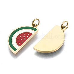 316 Surgical Stainless Steel Enamel Charms&nbsp;STAS-S116-409G