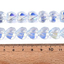 Electroplate Transparent Glass Beads Strands&nbsp;EGLA-N056-01A-02