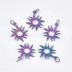 Ion Plating(IP) 304 Stainless Steel Solar Eclipse Pendants&nbsp;STAS-S105-JN158