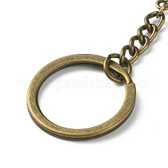 Woven Net/Web with Feather Pendant Alloy Keychain&nbsp;KEYC-WH0004-74AB