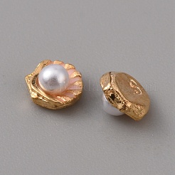 Alloy Enamel Cabochons&nbsp;MRMJ-WH0064-46C