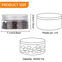 Transparent Plastic Bead Containers&nbsp;CON-BC0004-86