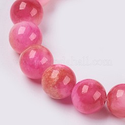 Natural Jade Beaded Stretch Bracelet&nbsp;BJEW-P214-21-8mm