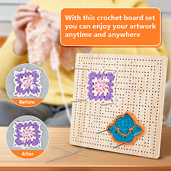 Rectangle Wood Crochet Blocking Board&nbsp;DIY-BC0013-51C