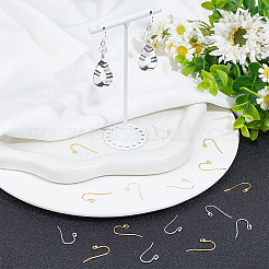 2 Colors 925 Sterling Silver Earring Hooks&nbsp;STER-BBC0006-24B