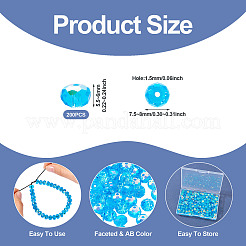 200Pcs Electroplate Glass Beads&nbsp;EGLA-TA0001-96B