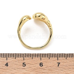 Brass Cuff Open Rings&nbsp;RJEW-C170-02G