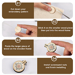 20Pcs Wood Embroidery Hoop&nbsp;DIY-CP0012-36