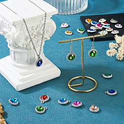 24Pcs 12 Colors K5 Glass Pendants&nbsp;FIND-TA0007-92P