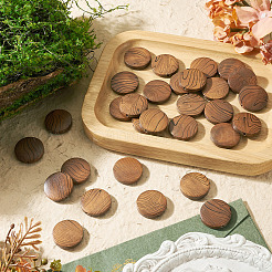 30Pcs Natural Schima Wood Beads&nbsp;WOOD-TA0003-07