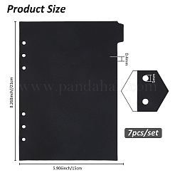 PVC Plastic Discbound Notebook Index Divider Sheets&nbsp;KY-WH0036-121A-01