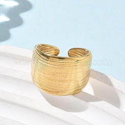 304 Stainless Steel Cuff Rings&nbsp;RJEW-P150-07G