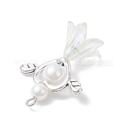 7Pcs Acrylic & Tibetan Style Alloy Pendants&nbsp;PALLOY-JF04330