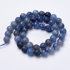 Dyed & Heated Natural Blue Aventurine Beads Strands&nbsp;G-S281-11-6mm