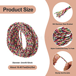 5M Nylon Coated 304 Stainless Steel Braided Wires&nbsp;TWIR-TA0001-07B