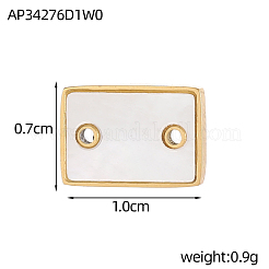 304 Stainless Steel with Shell Pendants&nbsp;STAS-OY005-89G