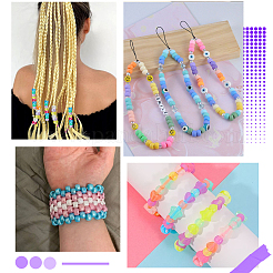 600Pcs 6 Colors Opaque & Transparent Plastic Beads&nbsp;KY-SC0001-92