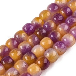 Dyed Natural White Jade Beads Strands&nbsp;G-T138-D12
