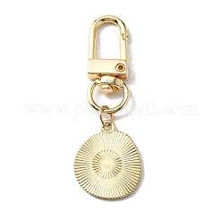 Smiling Face Enamel Pendant Decorations&nbsp;LS-KEYC-WH0036-08LG-01