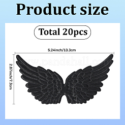 20Pcs Cloth Angel Wings&nbsp;AJEW-GF0012-62C