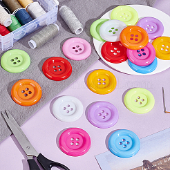 3Sets 4-Hole Nylon Buttons&nbsp;DIY-WR0004-95