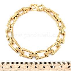 304 Stainless Steel Trapezoid Link Chain Bracelets for Women Men&nbsp;BJEW-F488-46G