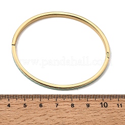 304 Stainless Steel Enamel Hinged Cuff Bangles for Women&nbsp;SA-CBAC920-15G-01F