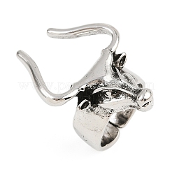 Alloy Cuff Rings&nbsp;RJEW-D328-02AS