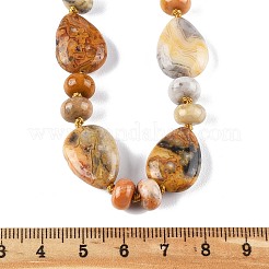Natural Crazy Agate Beaded Necklaces&nbsp;NJEW-S399-23
