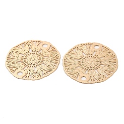Rack Plating Brass Connector Charms&nbsp;KK-Q792-12LG