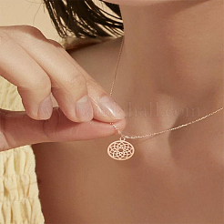 6Pcs 3 Colors PVD Vacuum Plating 304 Stainless Steel Pendants&nbsp;STAS-LP0004-34