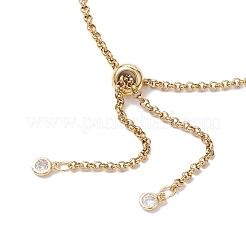 304 Stainless Steel Rolo Chain Bracelet Slider Making&nbsp;AJEW-JB01243-01