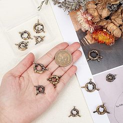12Pcs 3 Styles Brass Spring Ring Clasps&nbsp;KK-FH0004-11