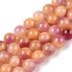 Dyed Natural White Jade Beads Strands&nbsp;G-T138-8mm-210-31