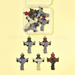 10Pcs 5 Colors Alloy Enamel Gothic Style Pendants&nbsp;FIND-FS0004-29
