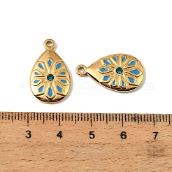 304 Stainless Steel Enamel Pendants&nbsp;STAS-I371-28G-01