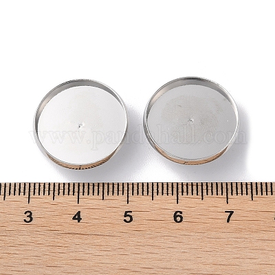 Iron Button Cabochon Settings&nbsp;FIND-D036-02P-1