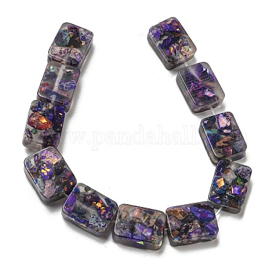 Dyed Natural Imperial Jasper with Resin Beads Strands&nbsp;G-G083-F02-01-1