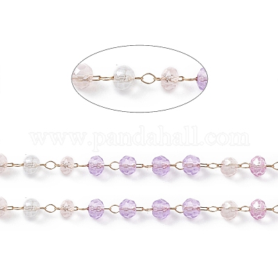 Handmade Glass Beaded Chains&nbsp;CHS-P016-46G-01-1