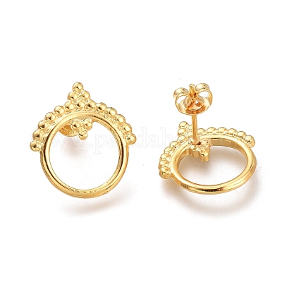 304 Stainless Steel Stud Earrings&nbsp;EJEW-H100-04G-1