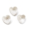 K9 Glass Rhinestone Cabochons, Point Back & Back Plated, Faceted, Heart, Crystal, 8x8x4.5mm