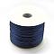 Nylon Satin Rattail Cords, Beading Threads for Bracelet Jewelry Making Chinese Knot Macrame Craft, Prussian Blue, 1.0mm, about 76.55 yards(70m)/roll