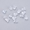 Silicone Ear Nuts, Earring Backs, Clear, 6x5mm, Hole: 0.7mm, about 500pcs/bag