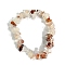 Natural Quartz Stretch Bracelets, Chip, Inner Diameter: 2-1/8~2-3/8 inch(5.5~6cm)
