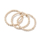 Natural Fossil Bead Stretch Bracelets&nbsp;X-BJEW-K212-A-015-2