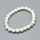 Natural Magnesite Bead Stretch Bracelets&nbsp;BJEW-K212-C-008-2