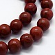 Natural Red Jasper Beads Strands&nbsp;G-I199-25-6mm-3